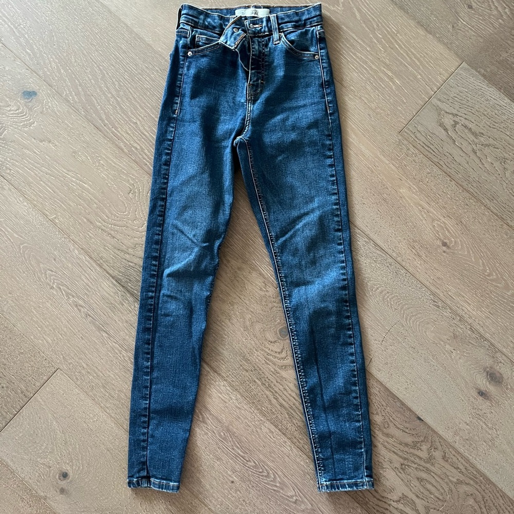 Topshop Dark Blue Skinny Jeans